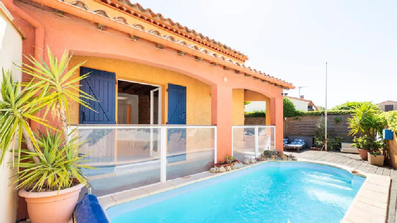 Magnifique Maison Avec Piscine Privee A 300 M D'une Tres Jolie De Sable Villa Le Barcarès